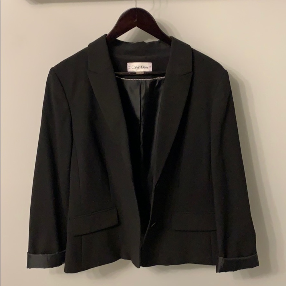 Black Calvin Klein blazer